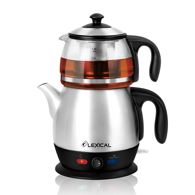 Lexical LTM-0860 Paslanmayan Polad Elektrikli Çaydan Dəsti – 1.8 L + 1.2 L